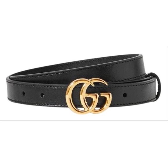 GUCCI GG logo thin belt size 80 - Picture 1 of 3